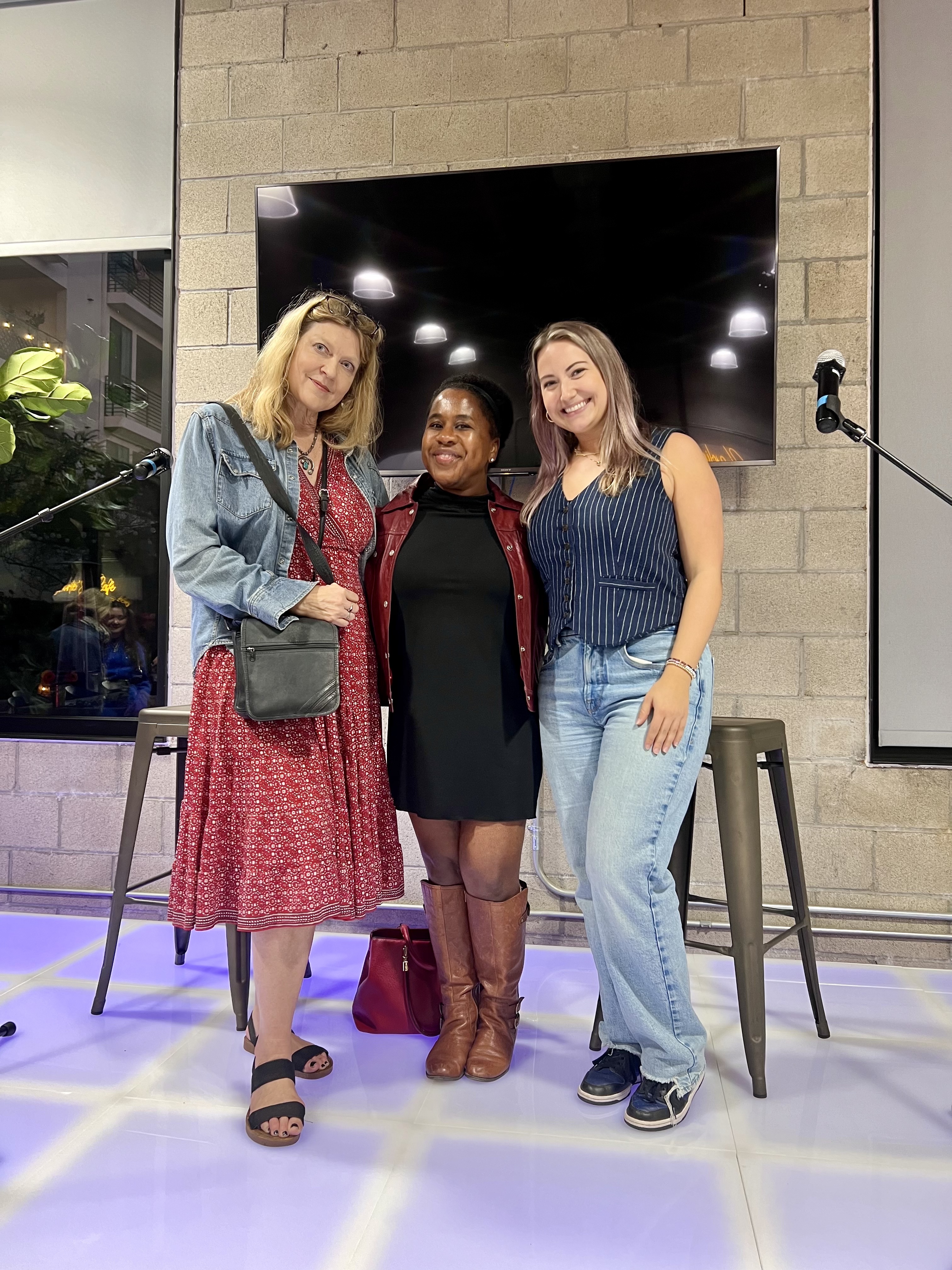 Ally with colleagues at a Women in Music event